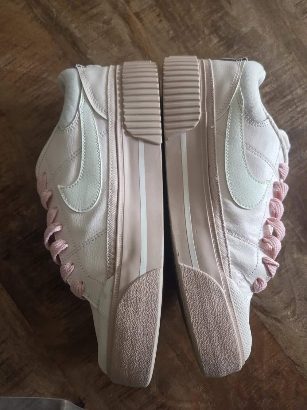 Nike Court Legacy Lift Platform Sneakers Pink White Women’s Size 9